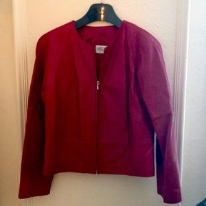 Will Smith Collection Red Lambskin Leather Jacket